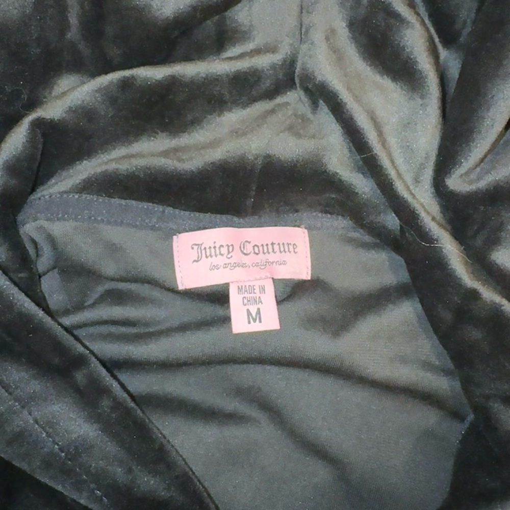 Juicy Couture Black Velour Track Suit - Picture 4 of 5